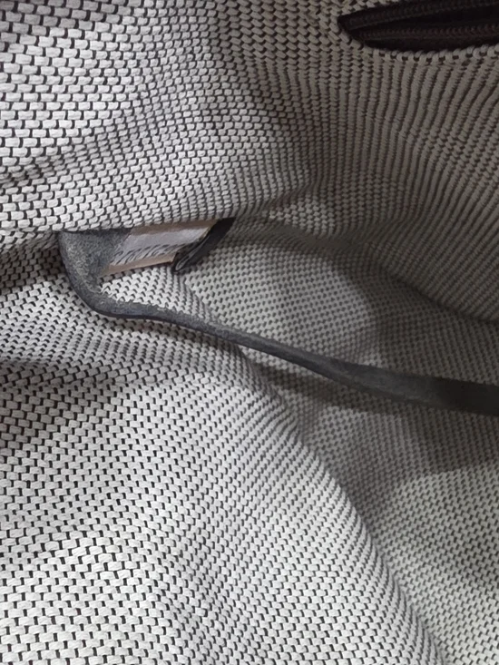 #142 VINTAGE HARRISON Dooney & Bourke Black Croc-Embossed Shoulder Bag - Picture 7 of 9